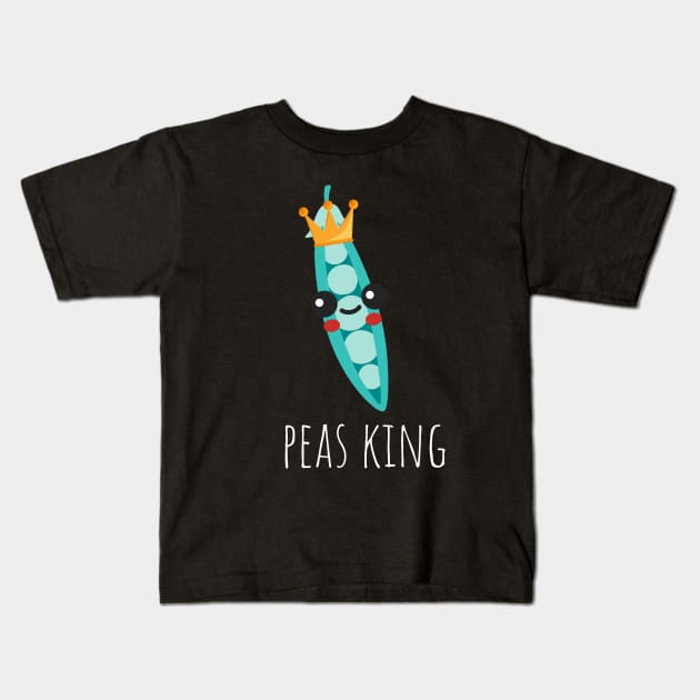 Peas King Cute Kids T-Shirt by DesignArchitect